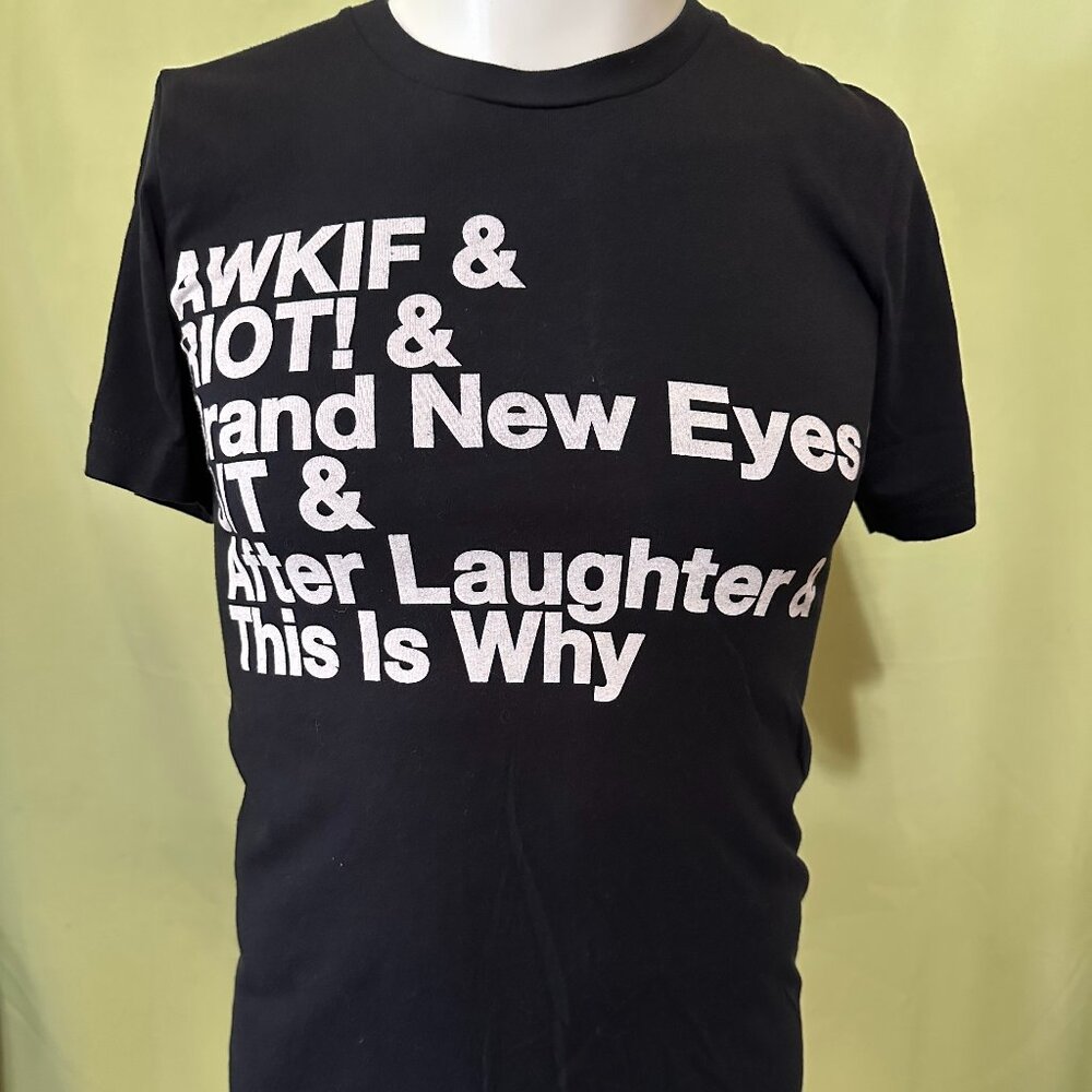 Paramore All We Know Is Falling Riot! Women's Black Shirt Small Canvas
